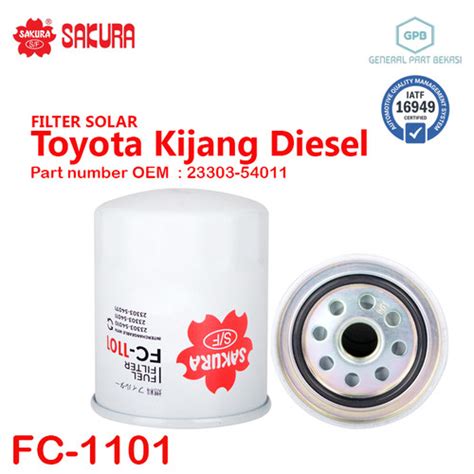 Jual Fuel Filter Solar Toyota Kijang Diesel Sakura FC-1101 - Kab ...