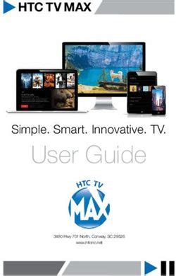 User Guide - HTC TV MAX - Simple. Smart. Innovative. TV.