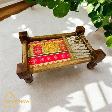 Wooden Serving Khatiya / Charpai Platter – CRAFTNOW