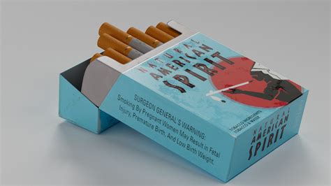 American Spirit Cigarettes 3D model - TurboSquid 2053458