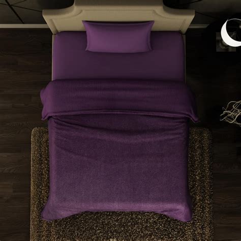 Buy SPACES Cushlon Violet Solid Single Fleece Blanket from SPACES at ...