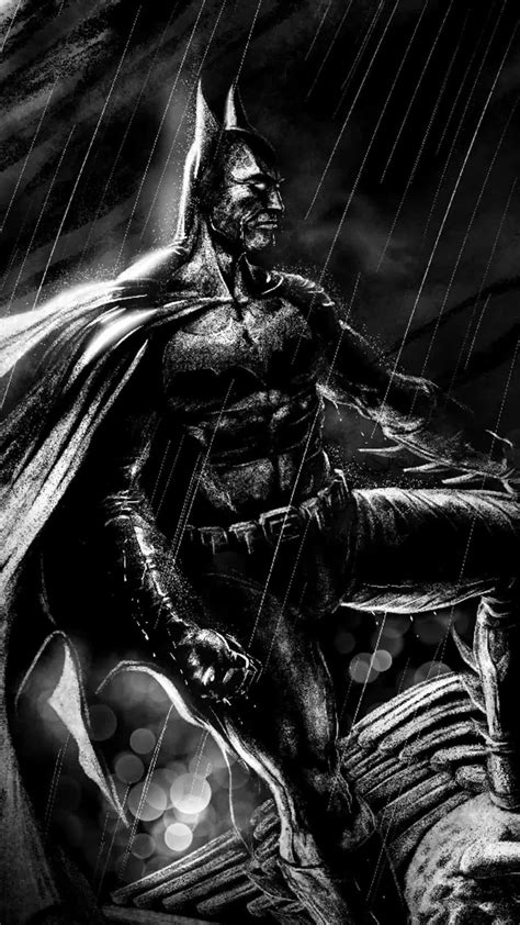 Download Sad Batman In The Rain Wallpaper | Wallpapers.com