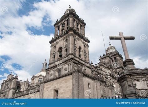 Metropolitan Cathedral, Mexico City Stock Image - Image of christ ...