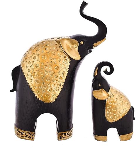 Buy Shakti ltd Elephant Family Antique Design Sculpture for Home Decor ...