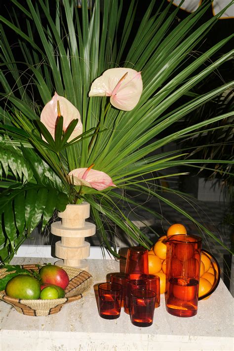 Glass pitcher - Amber-coloured - Home All | H&M IN