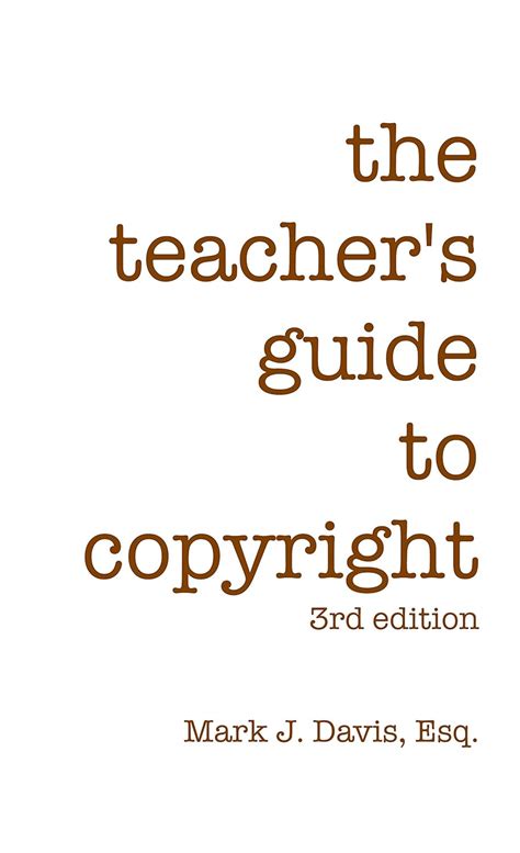 Teacher's Guide to Copyright eBook : Davis, Mark J.: Amazon.in: Kindle ...