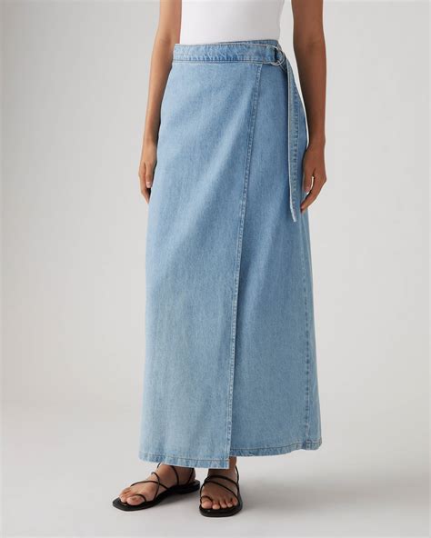 Column Wrap Skirt - Blue | Levi's® SE