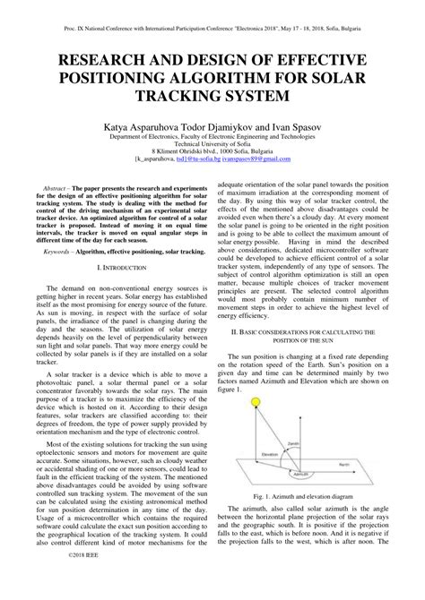 Image result for Algorithm for Solar Tracking