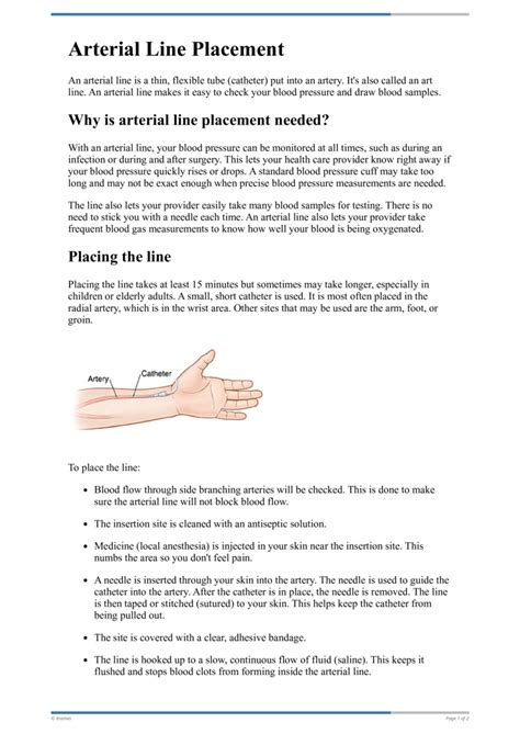 Image result for Arterial Line Procedure Note Template