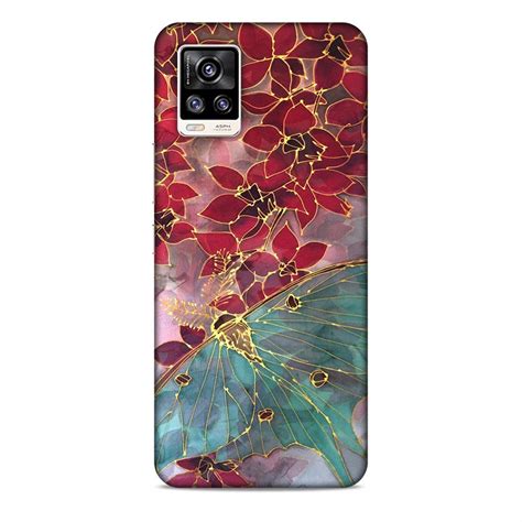 HHM Premium Pink Flowers with Butterfly Printed Hard Back Case Mobile ...
