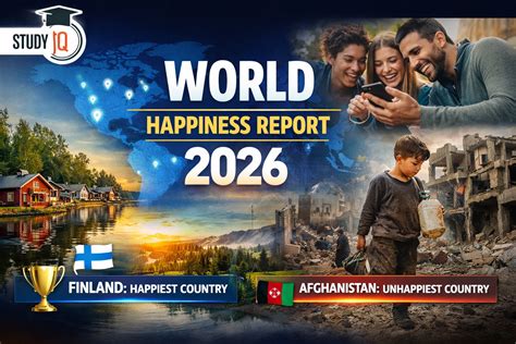 World Happiness Report 2026: Finland Tops, India Rank 116