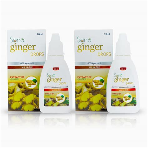Buy Sona Healthcare Ginger Drops an Ayurvedic Herbal Drops to Boost ...