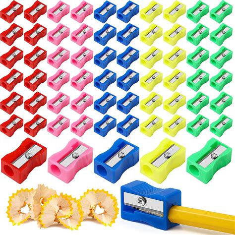 Amazon.com : gsnma 144 Bulk Manual Pencil Sharpeners Pocket Sized Mini ...
