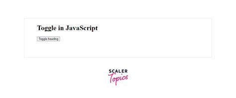 Image result for Toggle Button in JavaScript