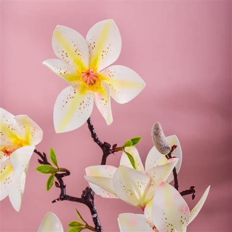 Decorative Lily Flower Stem White