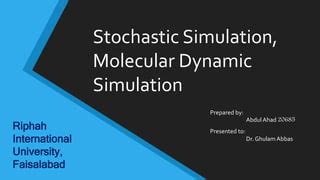 Computer and MD Simulation 的图像结果