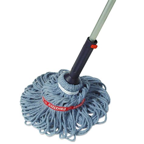 Rubbermaid Self-Wringing Ratchet Twist Mop with Blended Yarn Head, 54 ...