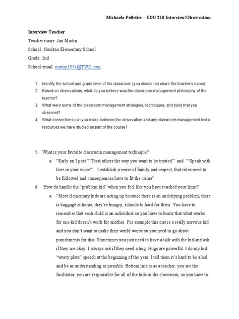 Classroom Management Interview Question 的图像结果