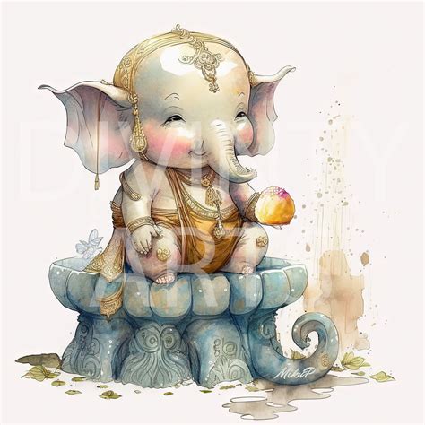 Baby Ganesha Paintings