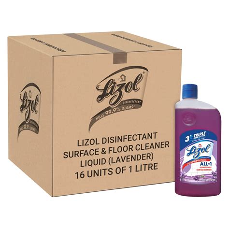 Lizol Disinfectant Surface Cleaner Liquid, Lavender - 975 ml (Pack of ...