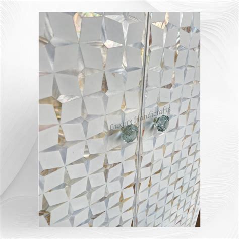 Star Mother Of Pearl Inlay Wardrobe White – Luxury Handicrafts