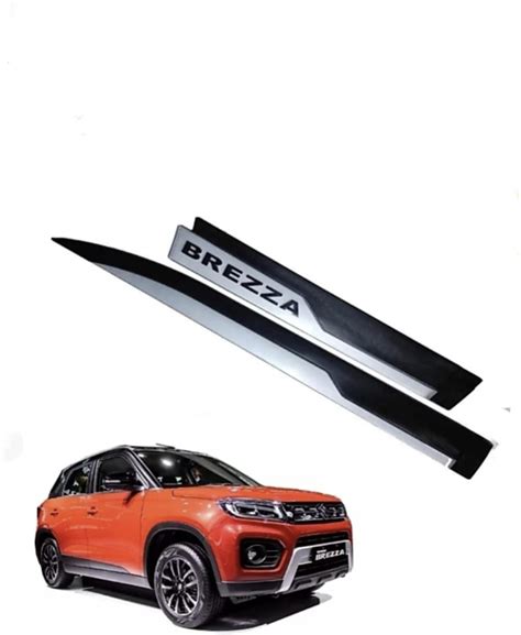 CARSHADE Car Side Cladding Beading for Brezza with 3M Adhesive Tape Set ...