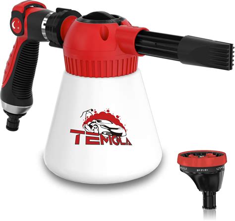 Amazon.com: TEMOLA Car Wash Foam Gun, Wash Cannon Connected to Garden Hose, Sprayer with ...