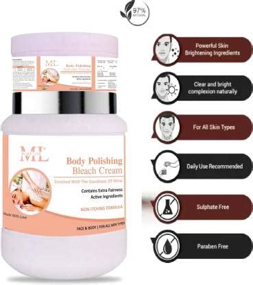Make line Body Polishing Bleach Cream with Activator Price in India ...