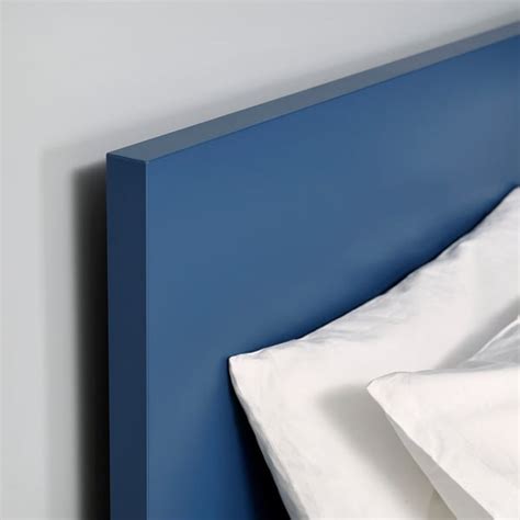 MALM bed frame, high, blue/Lönset, 180x200 cm (707/8x783/4") - IKEA