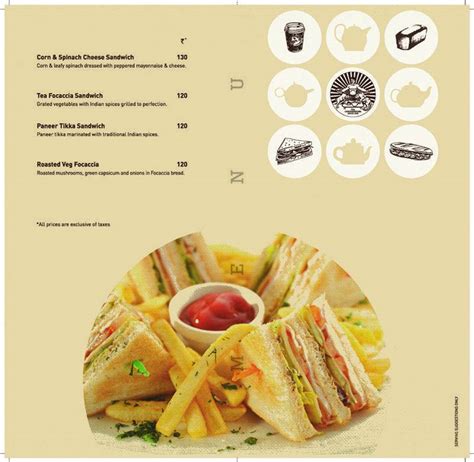 Menu at Wagh Bakri Tea Lounge, Ahmedabad, Aaryan Workspaces