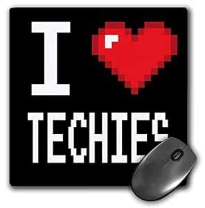 GlobalNiche® Geeky Old School Pixelated Pixels 8-Bit I Heart I Love ...