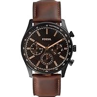 Fossil Machine Chronograph Analog Black Dial and Band Men's Stainless ...