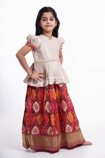 Nesavu Designer Kids Pattu Pavadai | Lehenga | Half Saree | Langa Voni ...