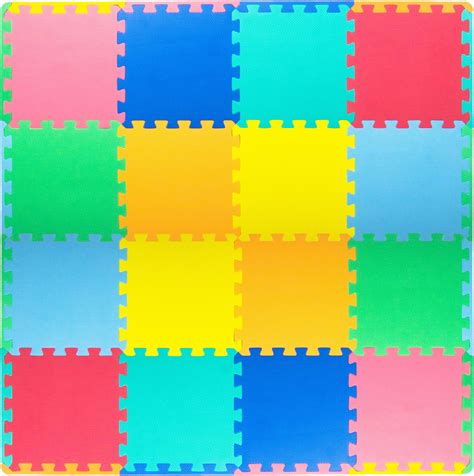 Amazon.com: ProSource Foam Puzzle Floor Play Mat for Kids and Babies ...