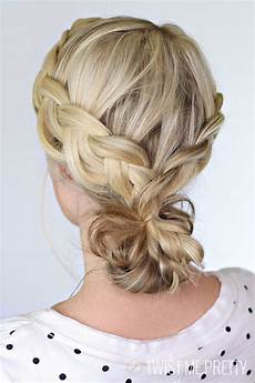 Hairstyles With Buns And Braids by Braided Bun Day 22 Twist Me Pretty Hairstyles With Buns And Braids