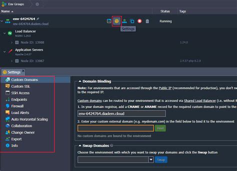 Environment Management from Diadem Express Cloud Dashboard - Diadem ...