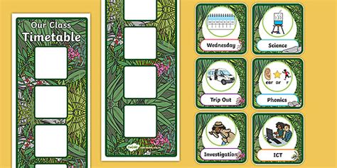 Nature Timetable with Cards