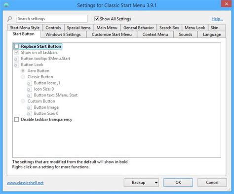 Image result for Classic Shell Start Menu