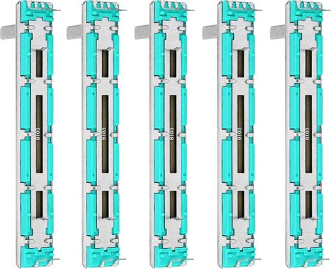 Shexton 5 Pcs Double Linear Slide Potentiometer - 75mm - India | Ubuy