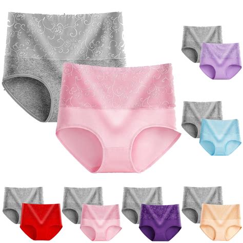 Agkizg Plus Size Womens Panties,Breathable Underwear for 2pcs Women's ...