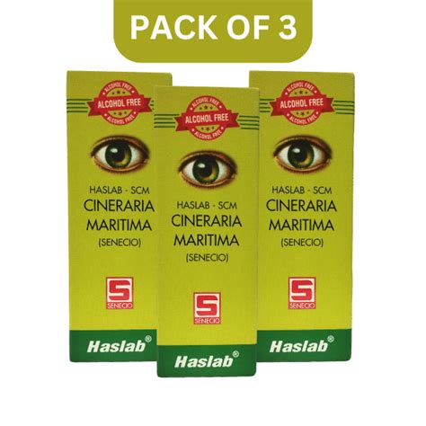 HASLAB -Scm Cineraria Maritima Eye Drop -[PACK OF 3]