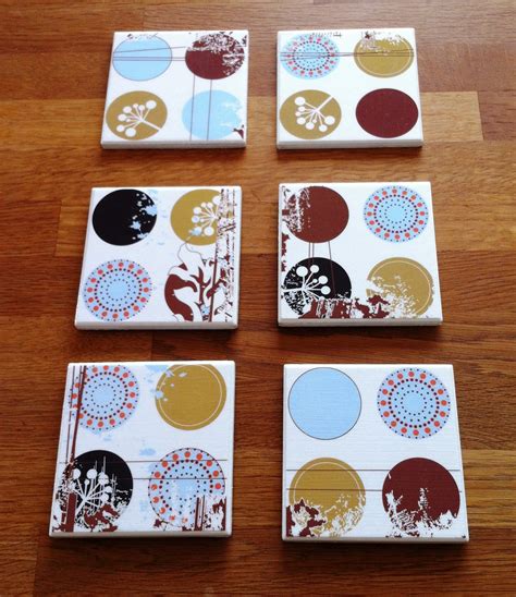 Homemade Tile Coasters at Peter Dumas blog