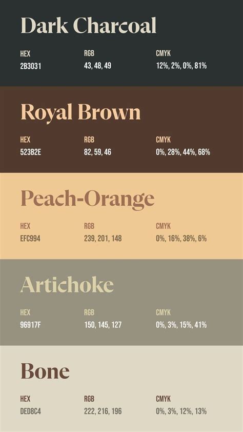 Brown Color Chart 的图像结果