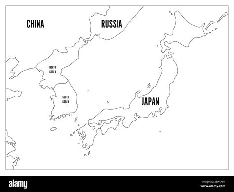 Japan and russia map hi-res stock photography and images - Alamy