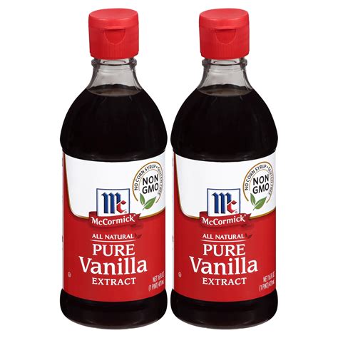 (2 pack) McCormick Pure Vanilla Extract, 16 fl oz Baking Extracts ...
