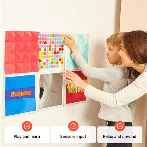 Sensory Wall Panel for Kids | 6 Pcs Sensory Squares Australia | Ubuy