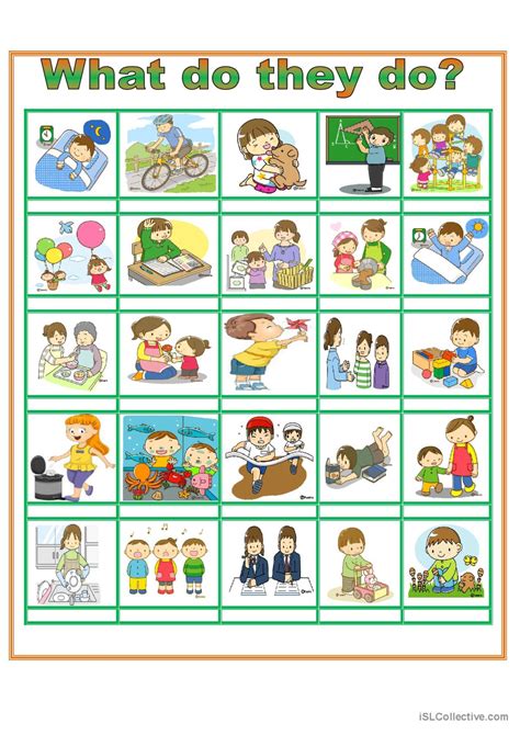 what are they doing? (1): English ESL worksheets pdf & doc