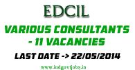 EDCIL Recruitment 2014 Consultant, Assistants, DEO, Messenger
