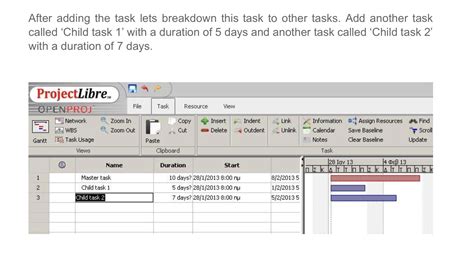 Project Libre Tips 的图像结果