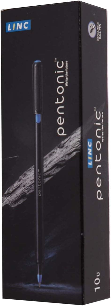 Pentonic 1.0mm Ball Pen Blister Pack | Black Body | Black Ink | Set of ...